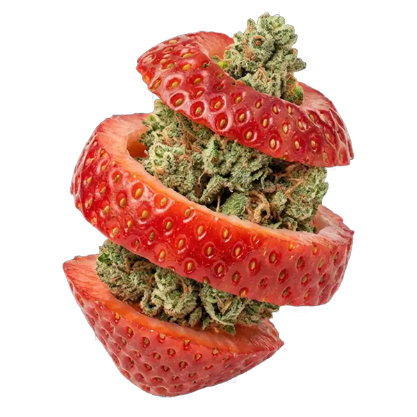 Cogollo denso de flores Berry Kush CBD de cultivo indoor de la marca Melo
